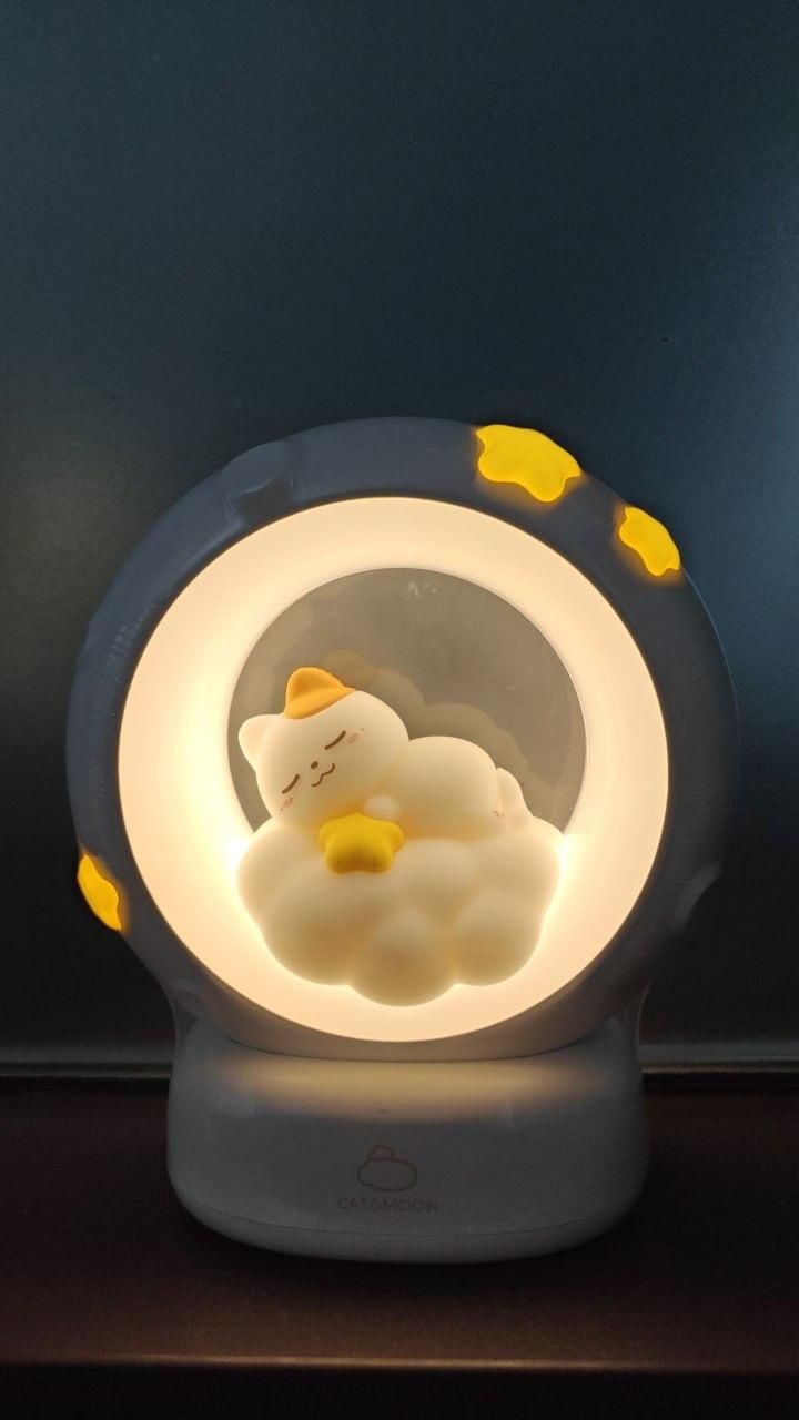 Sleeping Cat LED Night Lamp – Cozy, Cute &amp; Touch-Controlled!